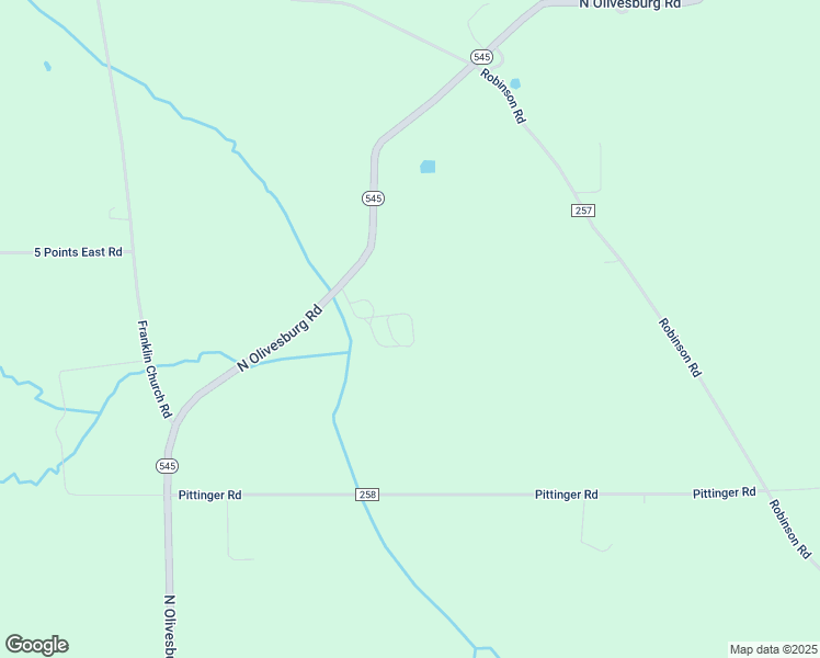 map of restaurants, bars, coffee shops, grocery stores, and more near 3220 North Olivesburg Road in Mansfield