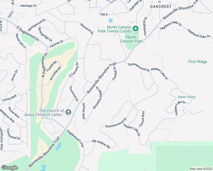 map of restaurants, bars, coffee shops, grocery stores, and more near 4275 South Bountiful Boulevard in Bountiful