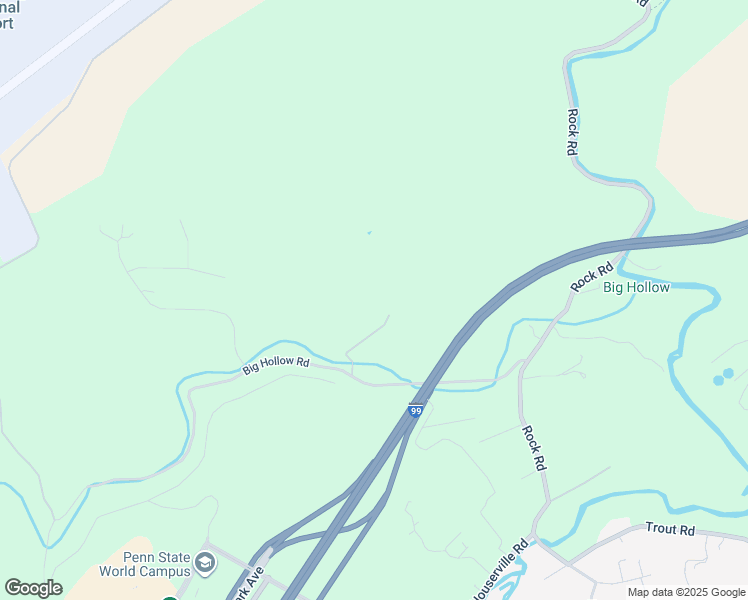 map of restaurants, bars, coffee shops, grocery stores, and more near Quick Farm Lane in State College