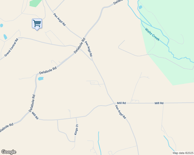 map of restaurants, bars, coffee shops, grocery stores, and more near 1799 Pen Argyl Road in Pen Argyl