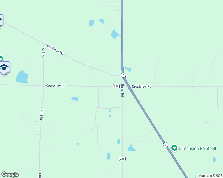 map of restaurants, bars, coffee shops, grocery stores, and more near 44925 Crestview Road in Columbiana