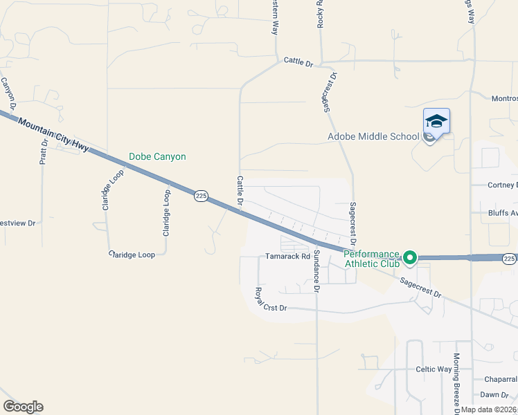 map of restaurants, bars, coffee shops, grocery stores, and more near 3862 Autumn Colors Drive in Elko