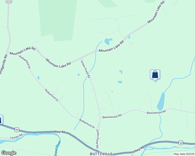 map of restaurants, bars, coffee shops, grocery stores, and more near 50 Green Pond Road in Belvidere