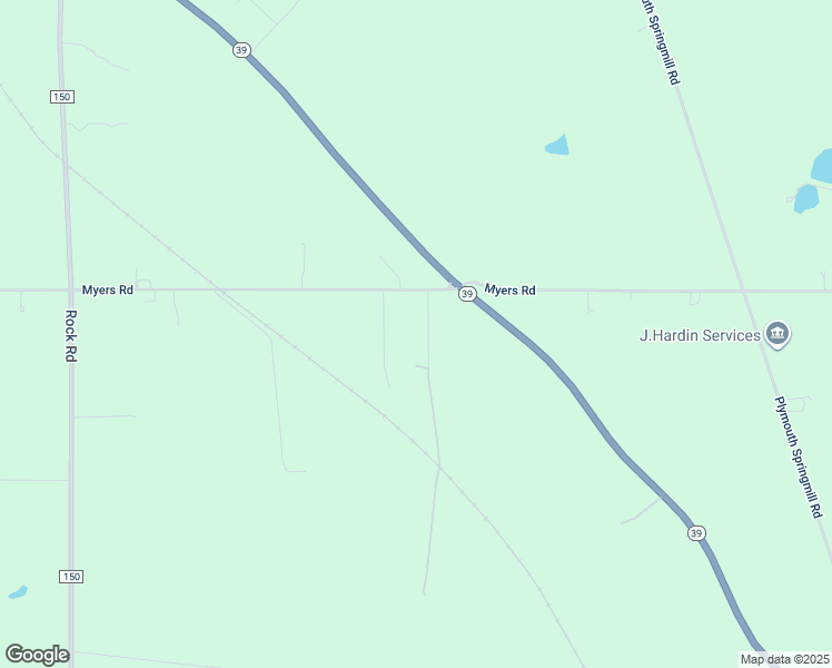 map of restaurants, bars, coffee shops, grocery stores, and more near 3203 Oesch Lane in Shelby