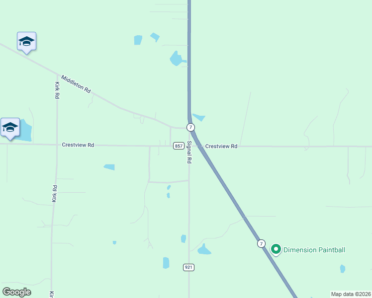 map of restaurants, bars, coffee shops, grocery stores, and more near 3761 Sillman Street in Columbiana