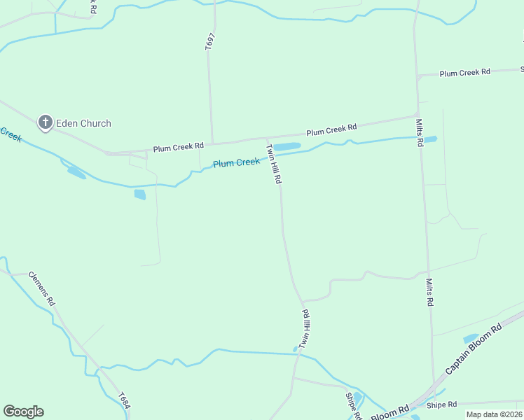 map of restaurants, bars, coffee shops, grocery stores, and more near Twin Hill Road in Sunbury