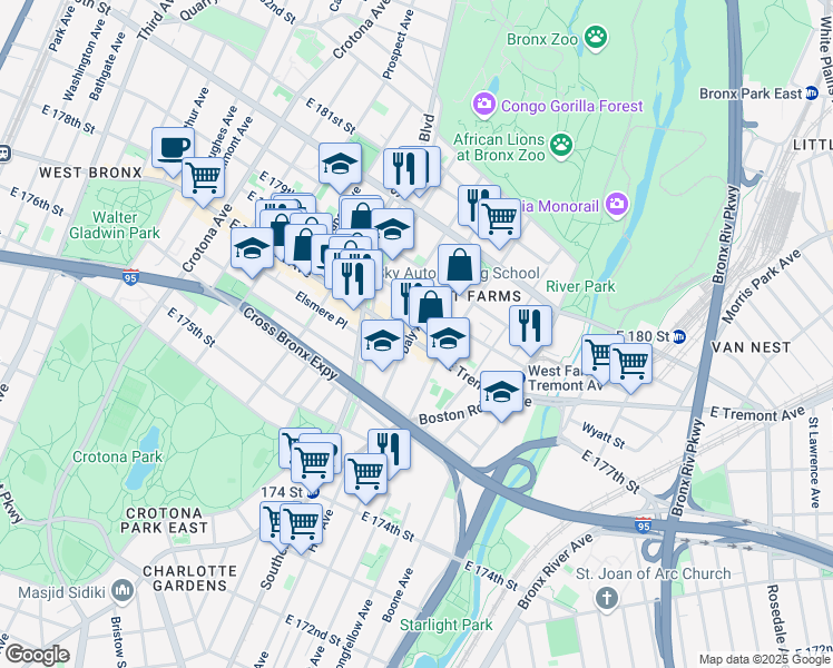 921 East Tremont Avenue, New York NY - Walk Score