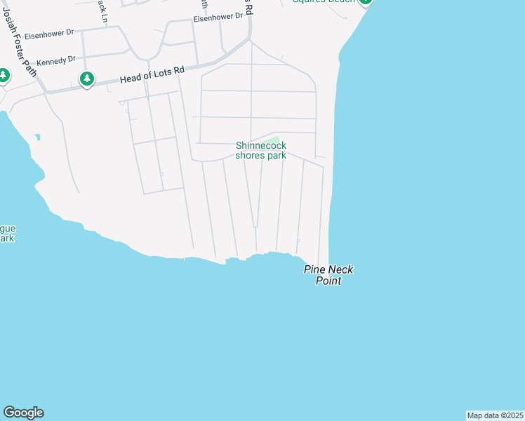 map of restaurants, bars, coffee shops, grocery stores, and more near 25 Whiting Road in East Quogue