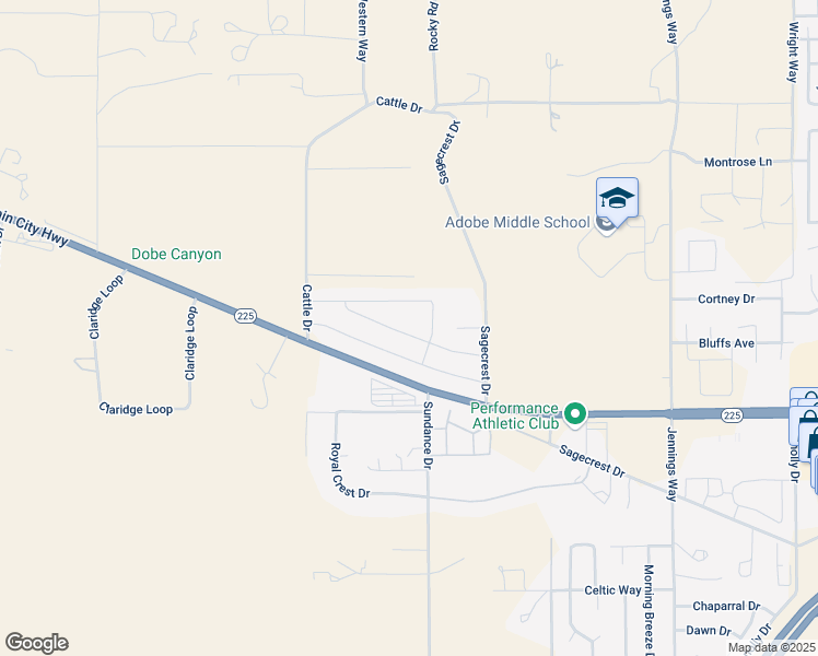 map of restaurants, bars, coffee shops, grocery stores, and more near 3662 Boulder Creek in Elko