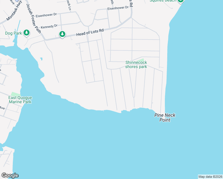 map of restaurants, bars, coffee shops, grocery stores, and more near 21 Barracuda Road in East Quogue
