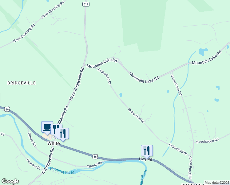 map of restaurants, bars, coffee shops, grocery stores, and more near 75 Rutherford Drive in Belvidere