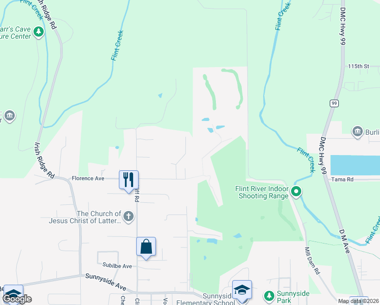 map of restaurants, bars, coffee shops, grocery stores, and more near 3208 Crystal Drive in Burlington