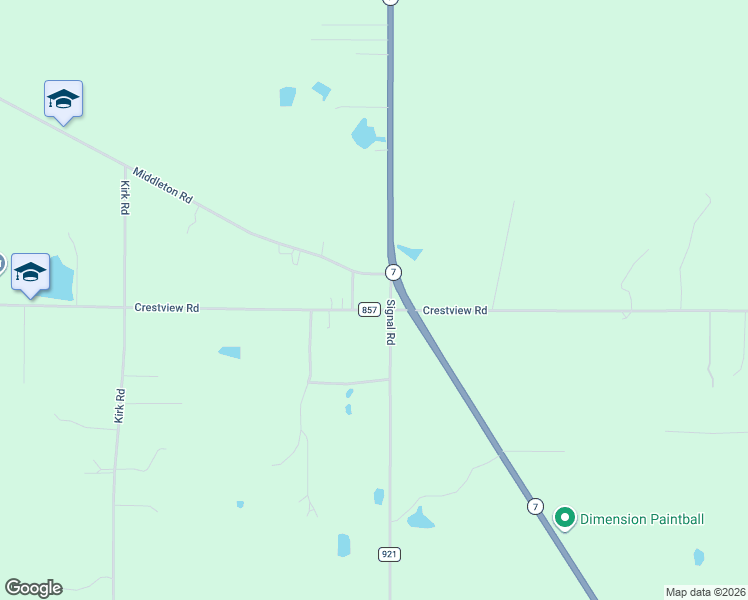 map of restaurants, bars, coffee shops, grocery stores, and more near 44925 Crestview Road in Columbiana