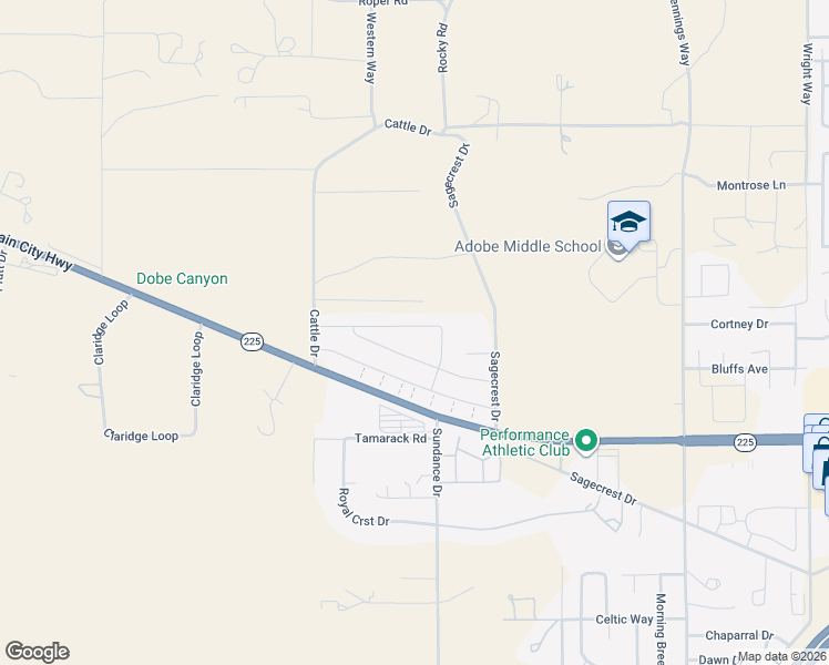 map of restaurants, bars, coffee shops, grocery stores, and more near 3662 Boulder Creek in Elko