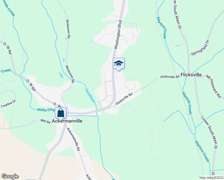 map of restaurants, bars, coffee shops, grocery stores, and more near 500 Washington Boulevard in Bangor