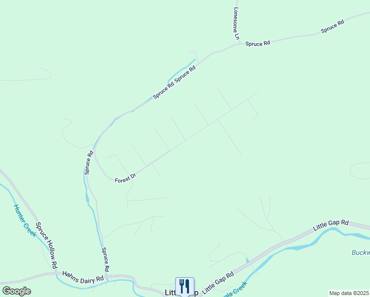 map of restaurants, bars, coffee shops, grocery stores, and more near 545 Forest Drive in Palmerton