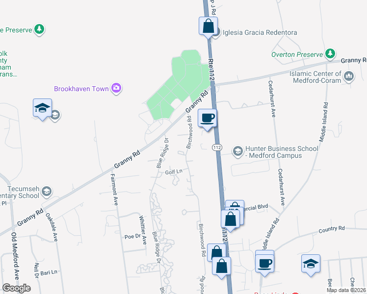 map of restaurants, bars, coffee shops, grocery stores, and more near 59 Blue Ridge Drive in Medford