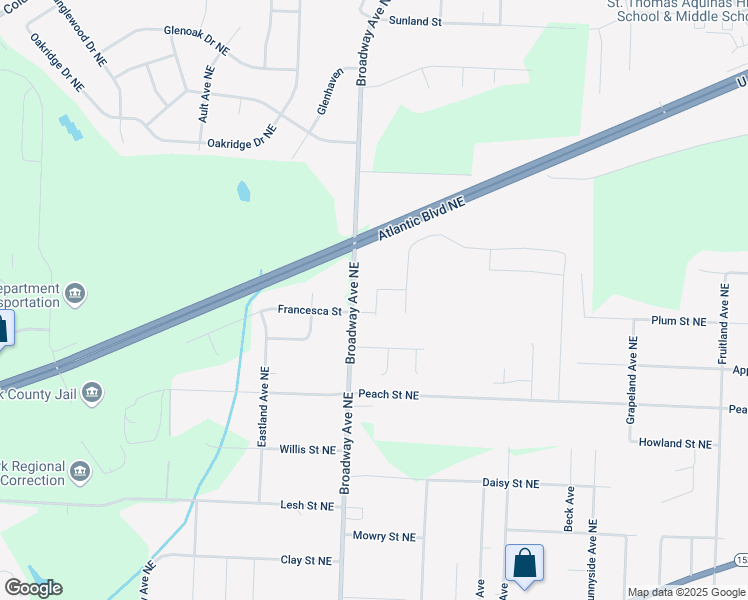 map of restaurants, bars, coffee shops, grocery stores, and more near 3001 Barker Drive in Louisville