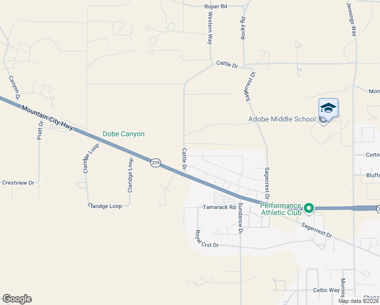 map of restaurants, bars, coffee shops, grocery stores, and more near 3672 Autumn Colors Drive in Elko