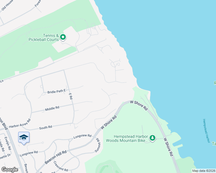 map of restaurants, bars, coffee shops, grocery stores, and more near 253 Harbor Acres Road in Sands Point