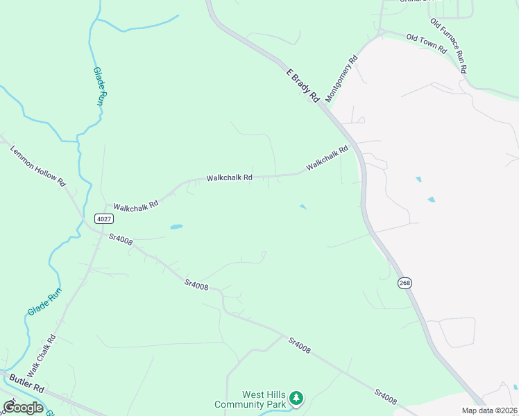 map of restaurants, bars, coffee shops, grocery stores, and more near 326 Walkchalk Road in Kittanning
