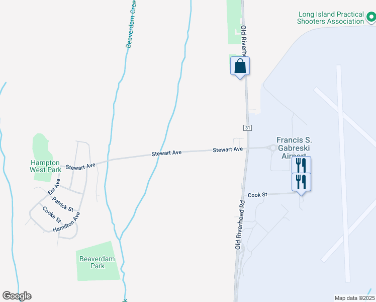 map of restaurants, bars, coffee shops, grocery stores, and more near in W HAMPTON BCH