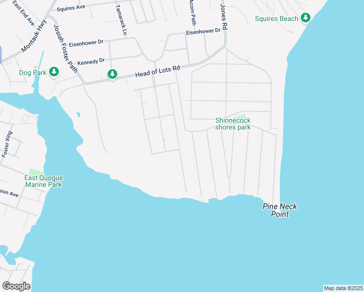 map of restaurants, bars, coffee shops, grocery stores, and more near 29 Landing Lane in East Quogue