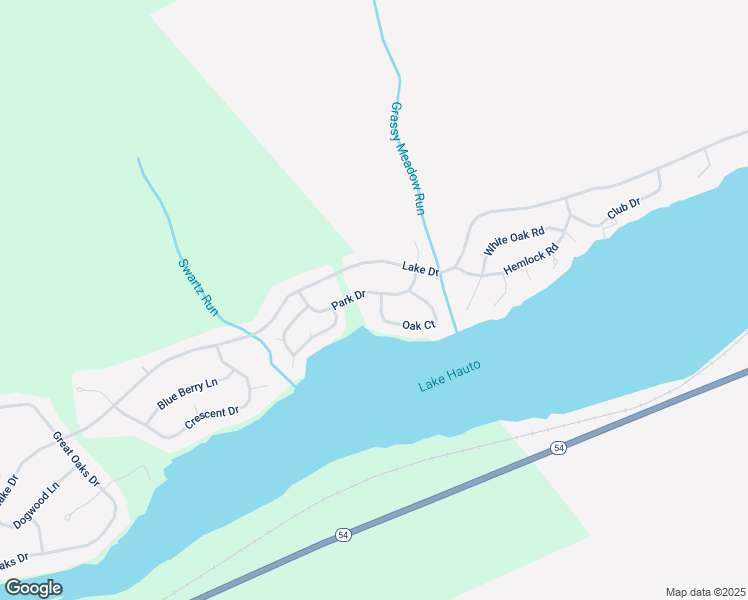 map of restaurants, bars, coffee shops, grocery stores, and more near 44 Park Drive in Nesquehoning