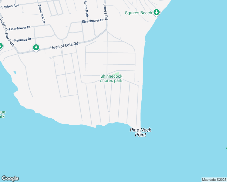 map of restaurants, bars, coffee shops, grocery stores, and more near 11 Whiting Road in East Quogue