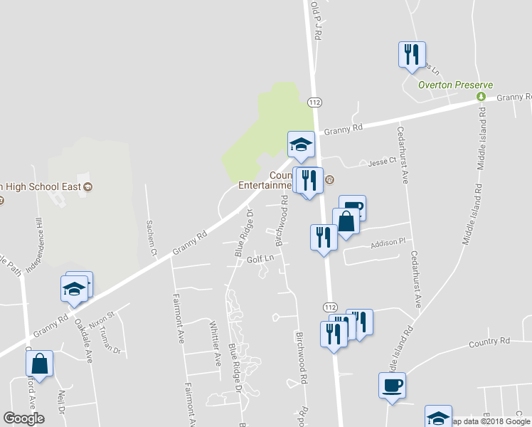 map of restaurants, bars, coffee shops, grocery stores, and more near 59 Blue Ridge Drive in Medford