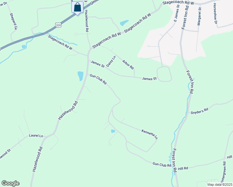 map of restaurants, bars, coffee shops, grocery stores, and more near 195 Gun Club Road in Palmerton