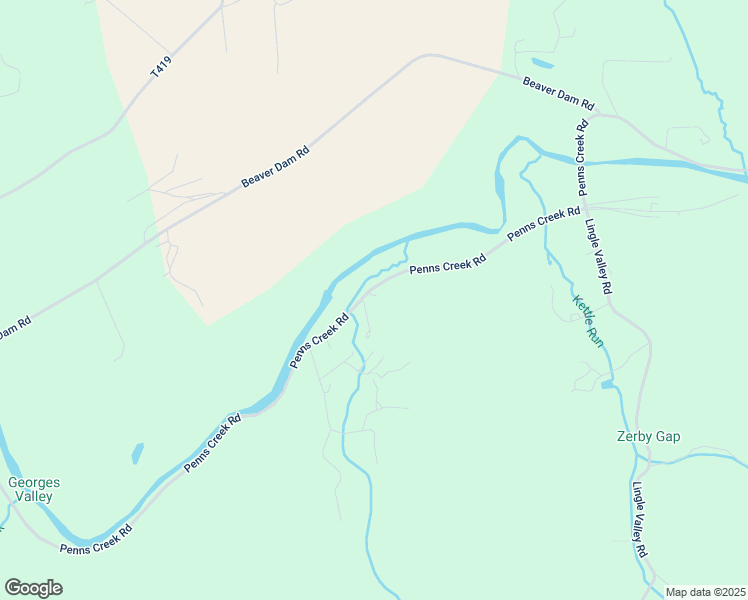 map of restaurants, bars, coffee shops, grocery stores, and more near 552 Penns Creek Road in Spring Mills
