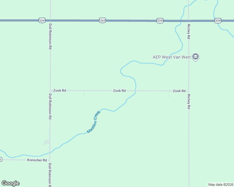 map of restaurants, bars, coffee shops, grocery stores, and more near 8478 Zook Road in Van Wert