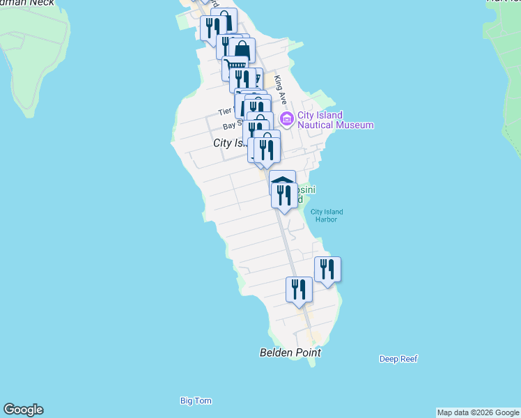 map of restaurants, bars, coffee shops, grocery stores, and more near 91 Winters Street in The Bronx
