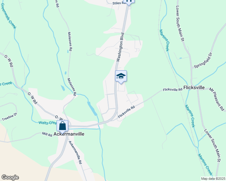 map of restaurants, bars, coffee shops, grocery stores, and more near 392 Washington Boulevard in Bangor