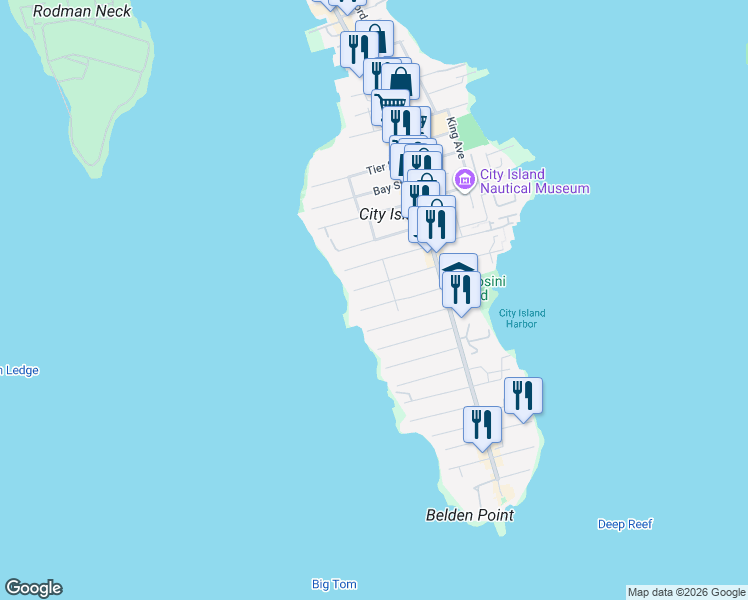 map of restaurants, bars, coffee shops, grocery stores, and more near 35 Winters Street in Bronx