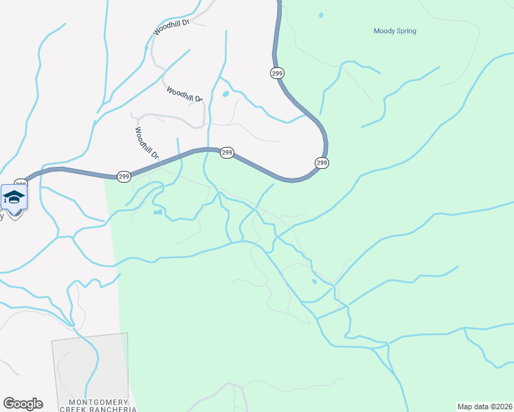 map of restaurants, bars, coffee shops, grocery stores, and more near 19240 Montgomery V Drive in Montgomery Creek