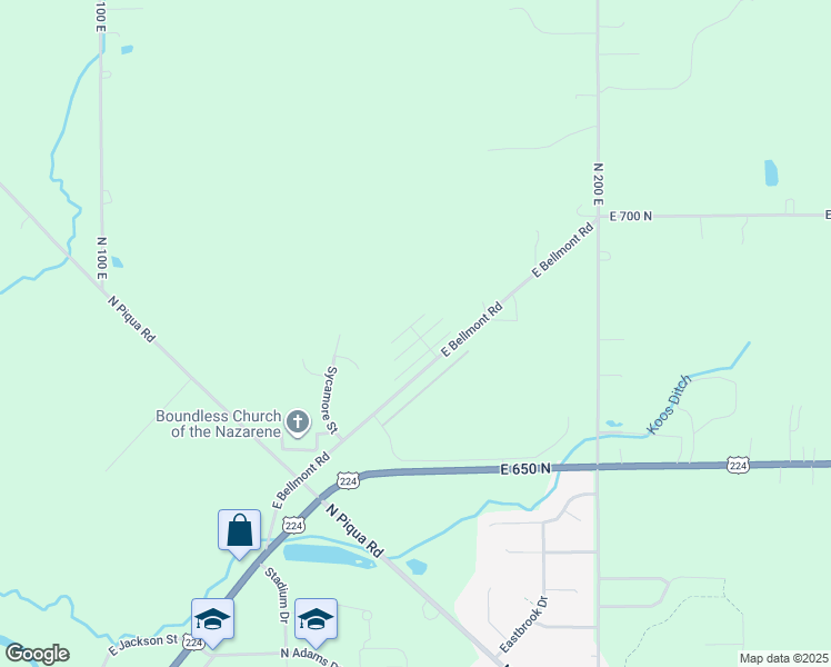 map of restaurants, bars, coffee shops, grocery stores, and more near 1550 Bell Brook Boulevard in Decatur