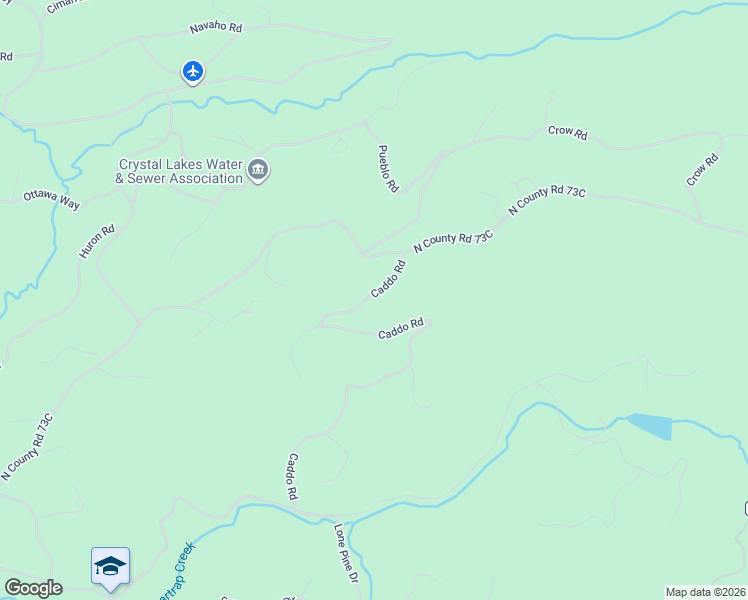 map of restaurants, bars, coffee shops, grocery stores, and more near 1293 Caddo Road in Red Feather Lakes