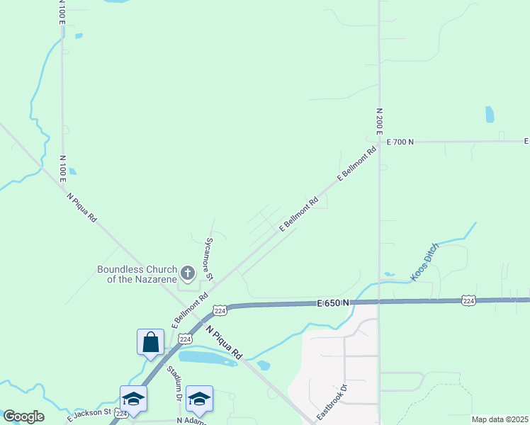map of restaurants, bars, coffee shops, grocery stores, and more near 1550 Bell Brook Boulevard in Decatur