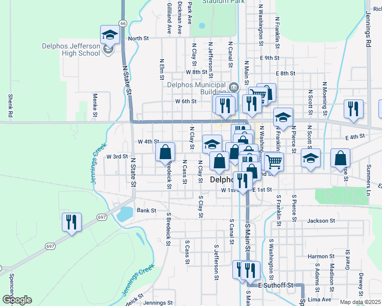 414 West 3rd Street, Delphos OH Walk Score