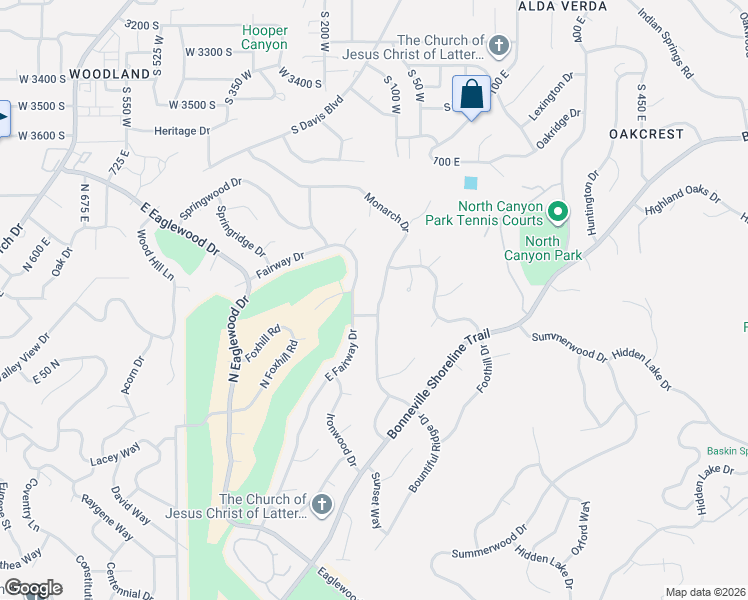 map of restaurants, bars, coffee shops, grocery stores, and more near 3888 Monarch Drive in Bountiful