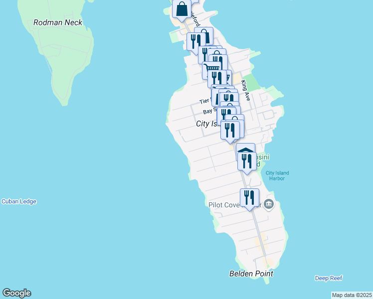 map of restaurants, bars, coffee shops, grocery stores, and more near 4D Caroll Street in Bronx