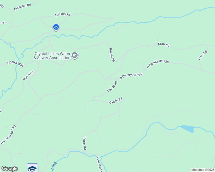 map of restaurants, bars, coffee shops, grocery stores, and more near 1293 Caddo Road in Red Feather Lakes