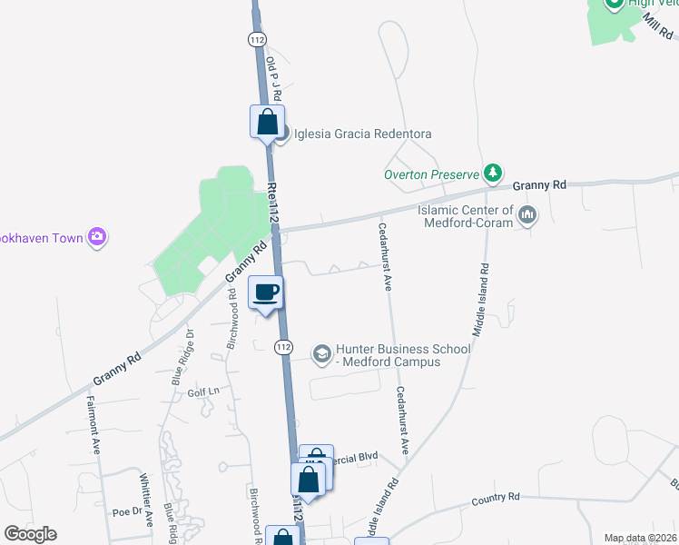 map of restaurants, bars, coffee shops, grocery stores, and more near 201 Centre Court in Medford