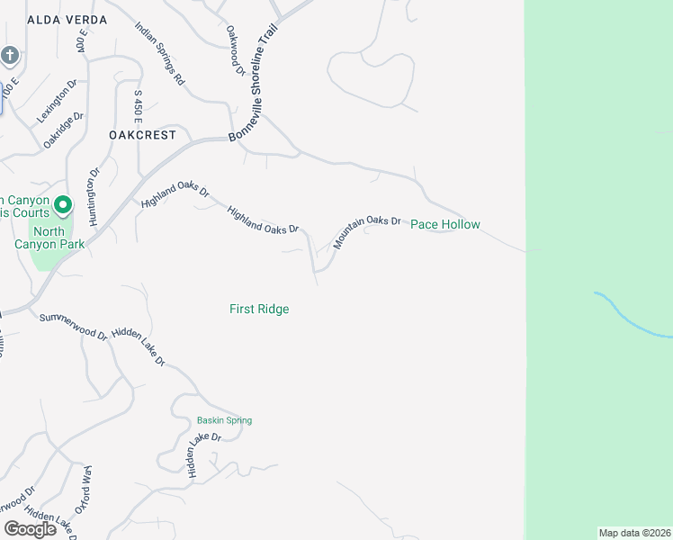 map of restaurants, bars, coffee shops, grocery stores, and more near 4031 Mountain Oaks Drive in Bountiful