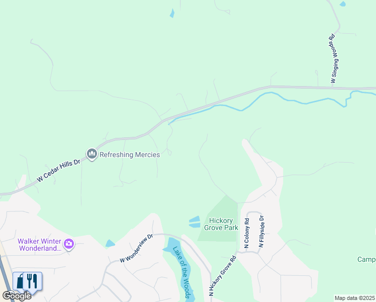 map of restaurants, bars, coffee shops, grocery stores, and more near 822 West Savanna Court in Dunlap