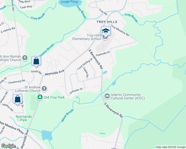 map of restaurants, bars, coffee shops, grocery stores, and more near 11 Iron Forge Road in Parsippany-Troy Hills