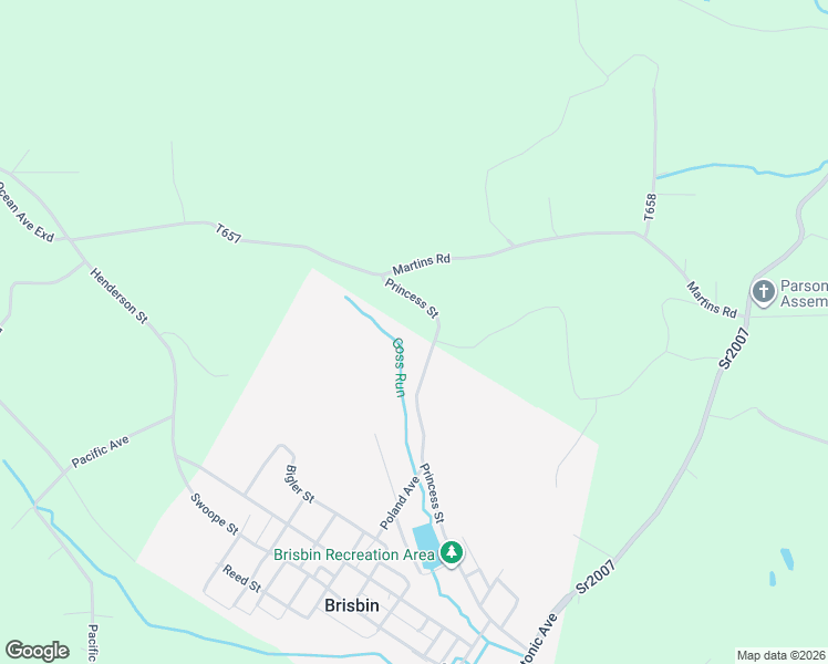 map of restaurants, bars, coffee shops, grocery stores, and more near 767 Princess Street in Houtzdale