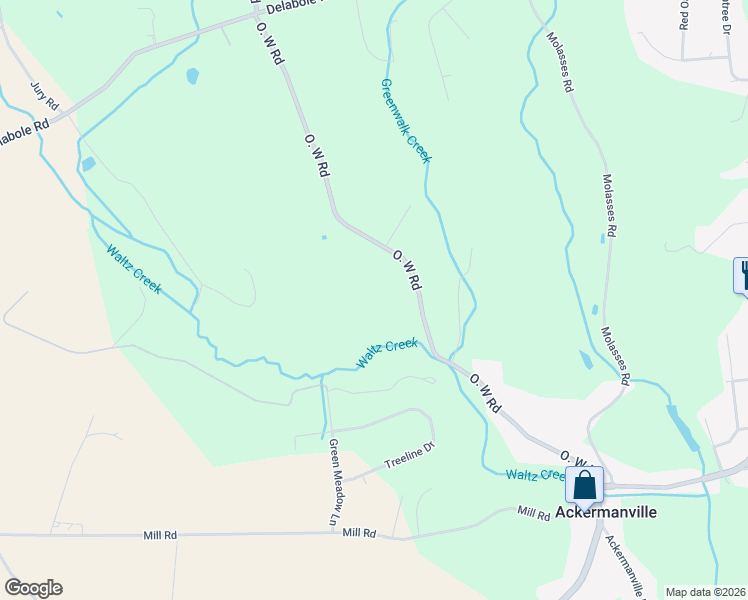 map of restaurants, bars, coffee shops, grocery stores, and more near 238 O. W. Road in Bangor